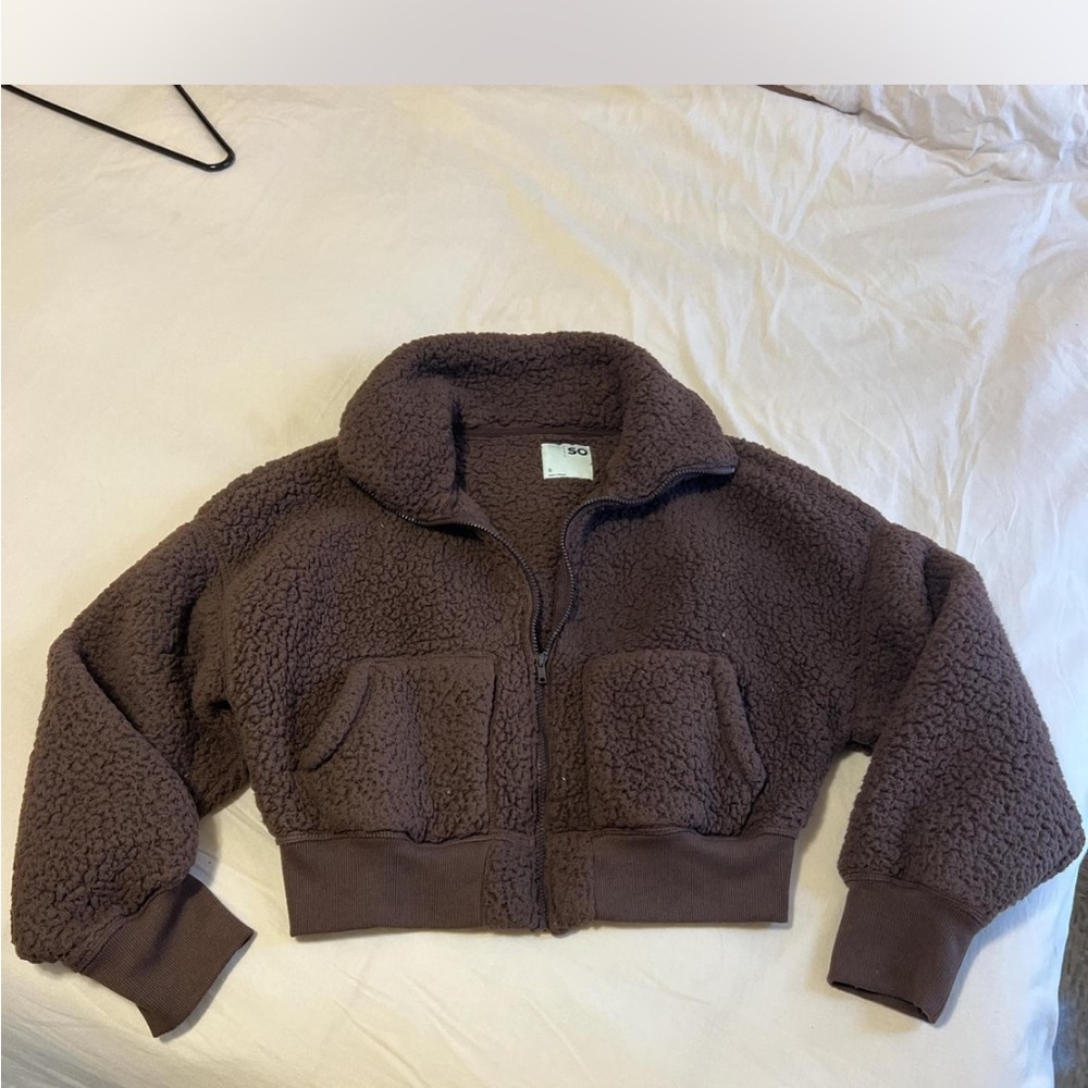 SO Brown Sherpa Jacket